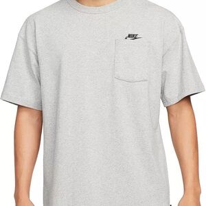 The Nike‎ Tee Premium Short Sleeves Pocket light grey  Men's T-shirt XXL